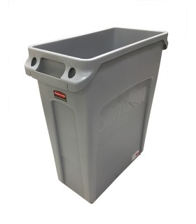 Poubelle Slim Jim Rubbermaid  gris