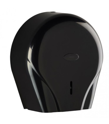 Distributeur papier WC, noir pour rouleau de 400m