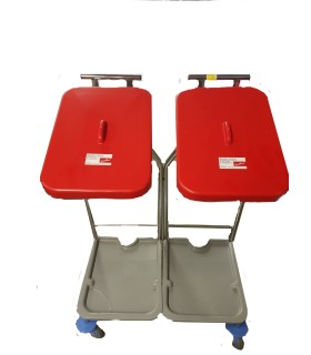 Support sac double de 110 lt