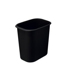 Corbeille anti-feu, plastique noir