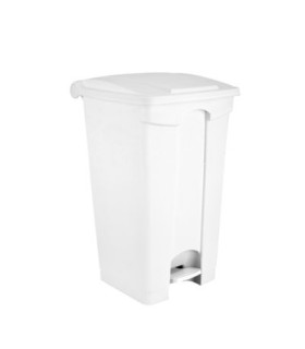 Container à déchets en polyéthylène gris avec couvercle