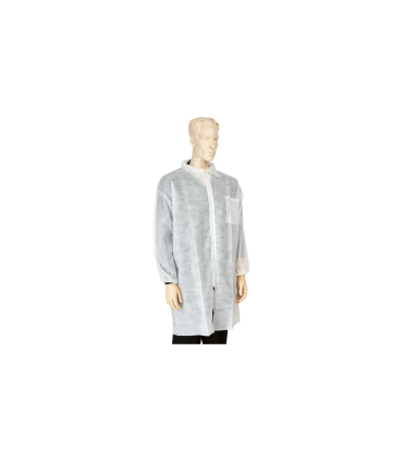 Blouse de protection blanche en polypropylène