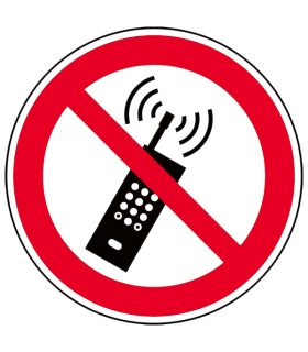 Pictogramme "Portable interdit"