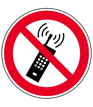 Pictogramme "Portable interdit"