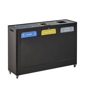 Poubelle de tri Îlot 3x60 litres
