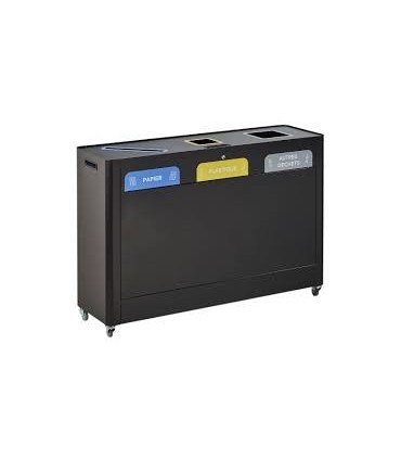 Poubelle de tri Îlot 3x60 litres