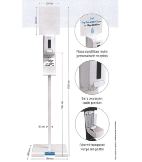 Station  de distribution de désinfectant