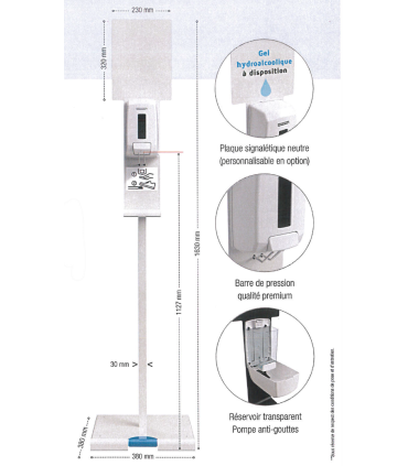 Station  de distribution de désinfectant