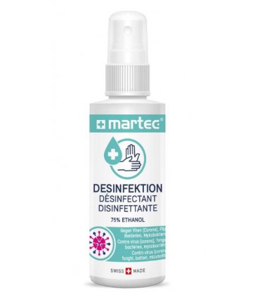 Désinfectant liquide pour mains en spray, 100 ml