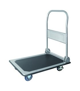 Chariot de manutention avec poignée rabattable