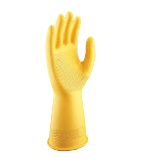 Gant caoutchouc classique, jaune