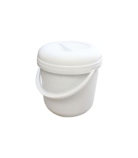 Seau rond plastique avec couvercle