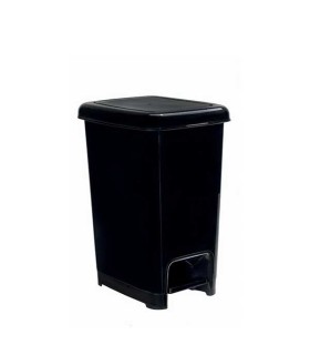 Poubelle à déchets Slim noire 10 lt