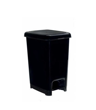 Poubelle à déchets Slim noire 10 lt