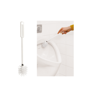 BROSSE WC BOULE BLANCHE AVEC BROSSE A REBORDS ALLONGEE (6240)