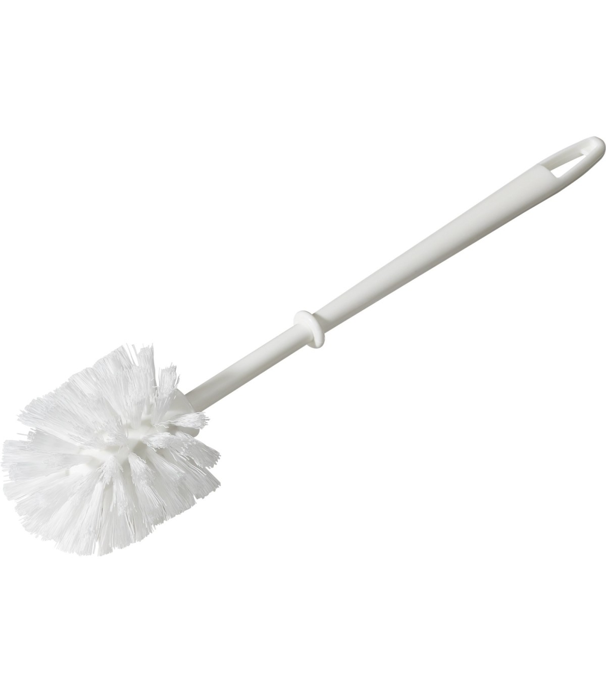 BROSSE WC BOULE LONG MANCHE BLANCHE