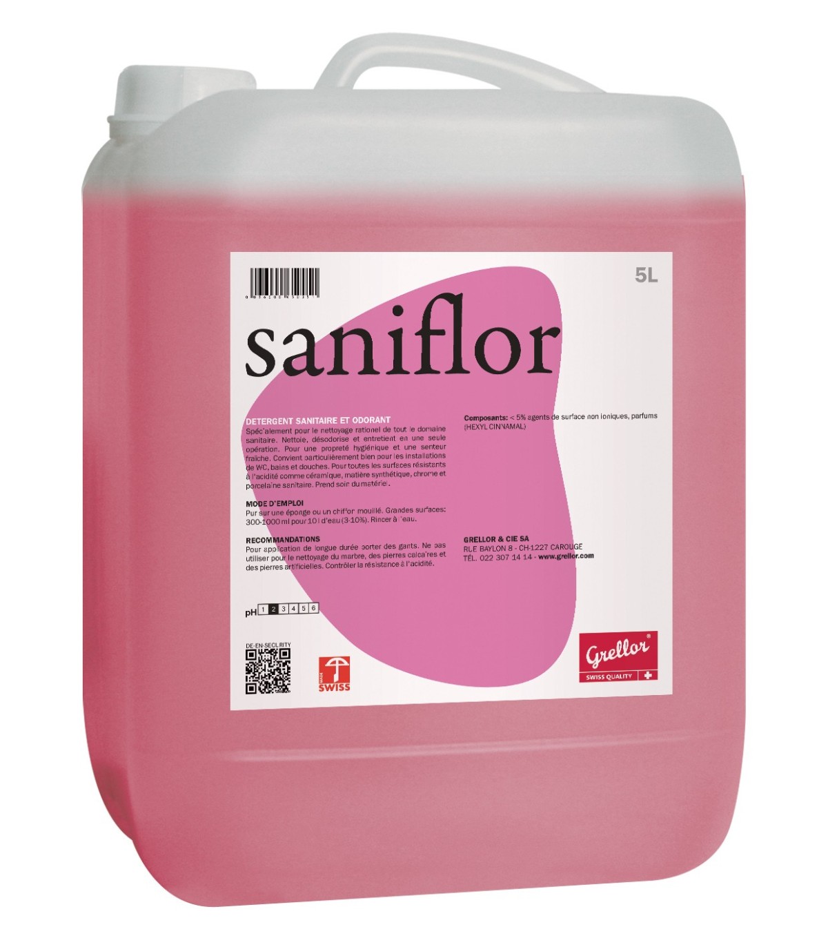 Détergent Grellor Saniflor, 5L