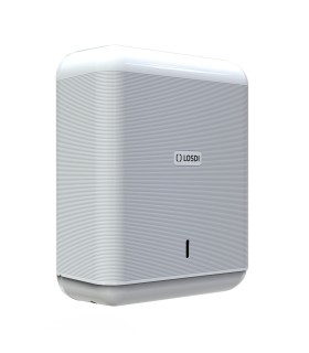Distributeur de papier essuie-mains blanc