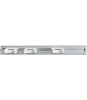 Porte-balais en aluminium, PVC et caoutchouc 3 places