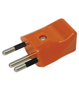 Fiche électrique en ABS, simple, 3 doigts