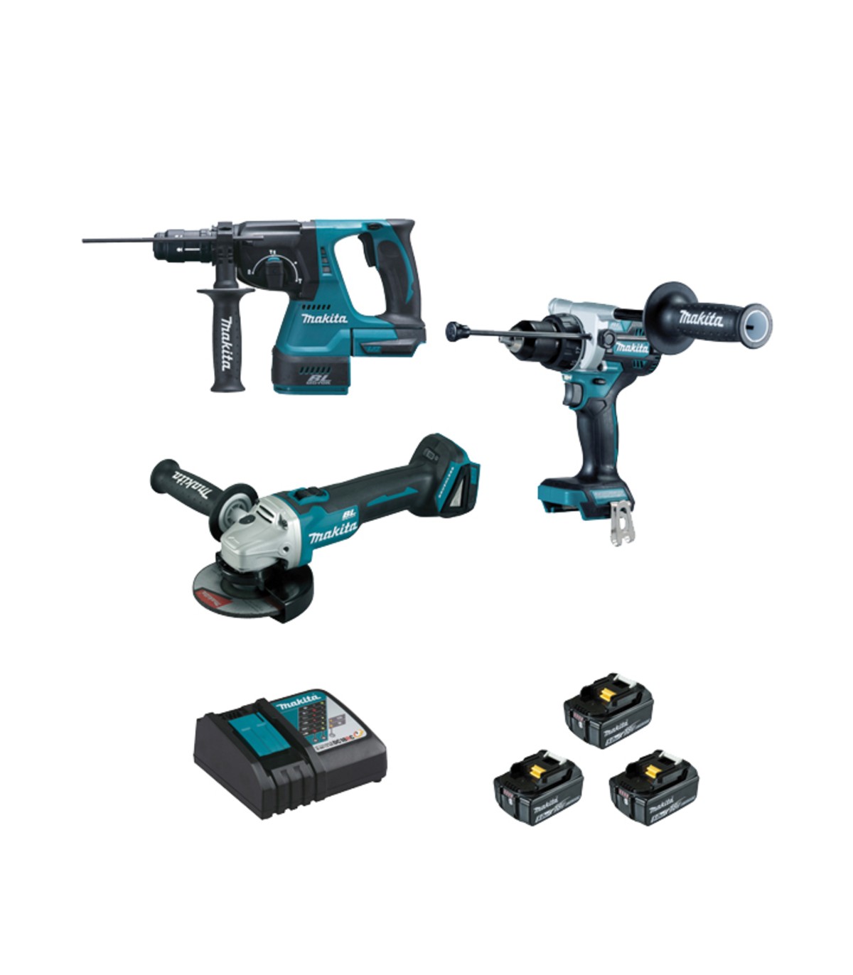 Pack 3 machines Makita LXT 18V