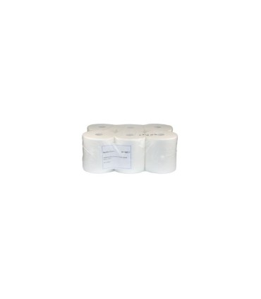 Essuie-mains 2 couches, paquet de 6 rouleaux