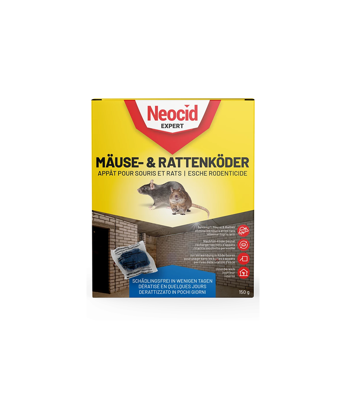 Appâts Neocid souris et rats, 150gr