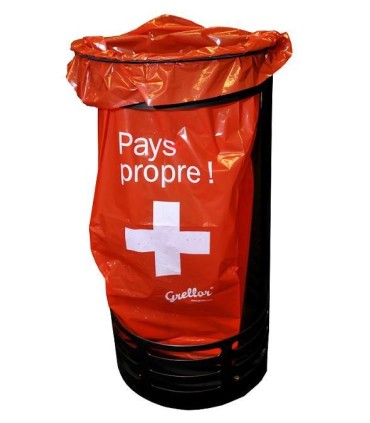Sacs à déchets 110 litres, pays propre