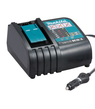 Chargeur accus 14.4V et 18V Makita LXT 12/24V pour voiture
