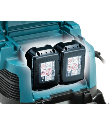 Aspirateur hybride eau et poussière Makita LXT 2x18V 15 Lt