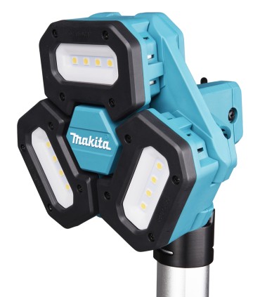 Lampe de chantier LED Makita LXT 18V sur trépied