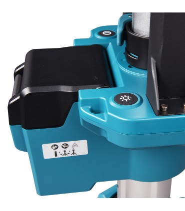 Lampe de chantier LED Makita LXT 18V sur trépied
