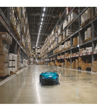 Aspirateur robot industriel Makita LXT 18Vx2 - 500 m²