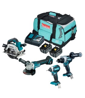 Pack 4 machine Makita LXT 18V
