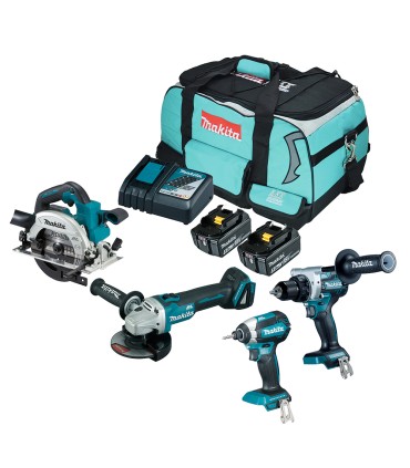 Pack 4 machine Makita LXT 18V