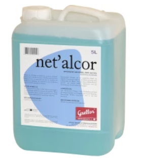 Détergent Grellor Net'alcor, 500ml - 5L