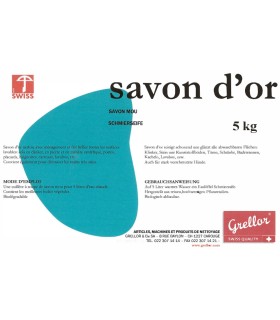 Savon d'Or, savon noir solide, seau de 5 kg