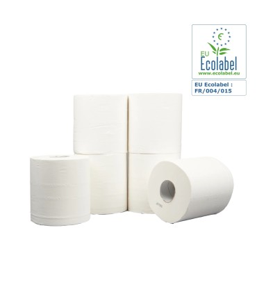 Essuie-mains blanc pure ouate lisse