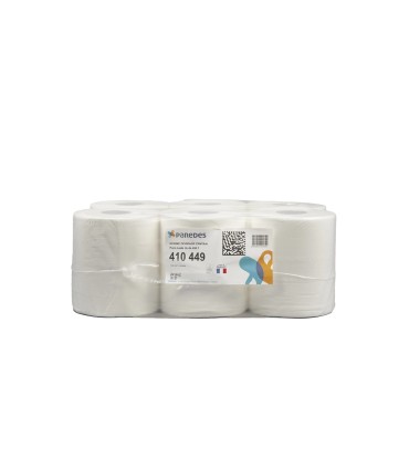 Essuie-mains blanc pure ouate lisse