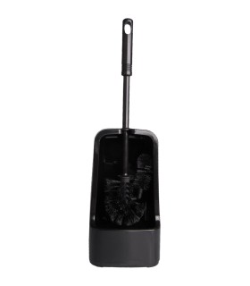 Brosse WC complet noir forme carrée