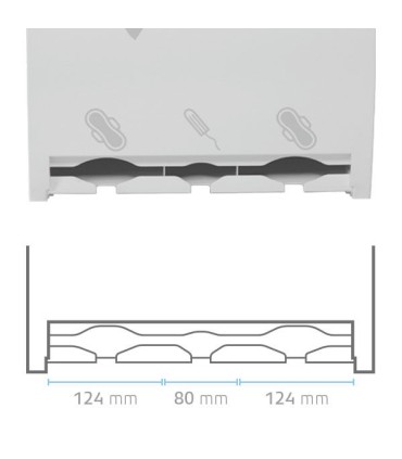 Distributeur de serviettes hygiéniques Milady