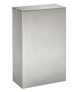 Poubelle murale Axos inox brossé 10Lt