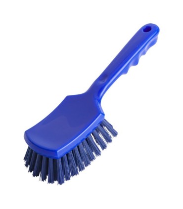 Brosse à récurer avec manche cintré, divers coloris