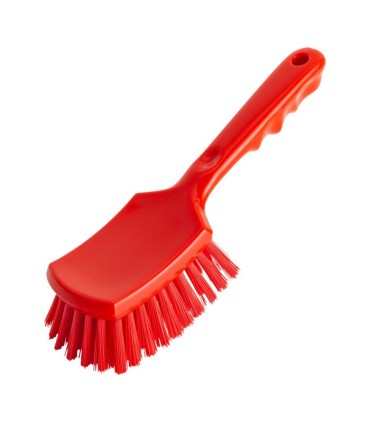 Brosse à récurer avec manche cintré, divers coloris