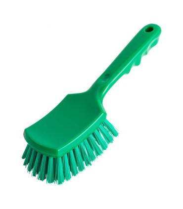 Brosse à récurer avec manche cintré, divers coloris