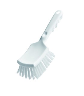 Brosse à récurer avec manche cintré, divers coloris