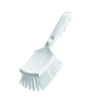 Brosse à récurer avec manche cintré, divers coloris