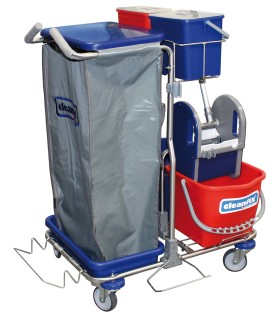 Petit chariot nettoyage Cleanfix 2x15 Lt