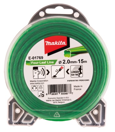 Fil de rechange forme trèfle pour débroussailleuse Makita DUR368L