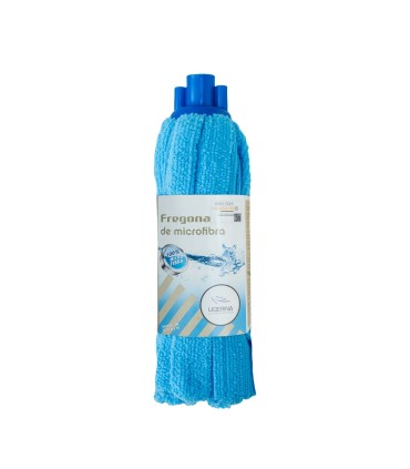 Frange de lavage en microfibre bleu-blanc